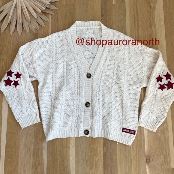 Taylor Swift Red TV Taylor’s Version OG 2021 Button Stars Cardigan Sweater XL/2X